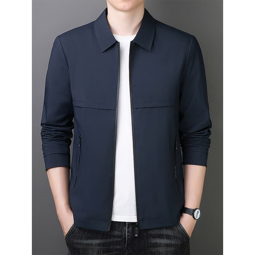 Primavera outono serviço Civil jaqueta masculina negócios Casual novo estilo lapela administrativo maduro estável jaquet