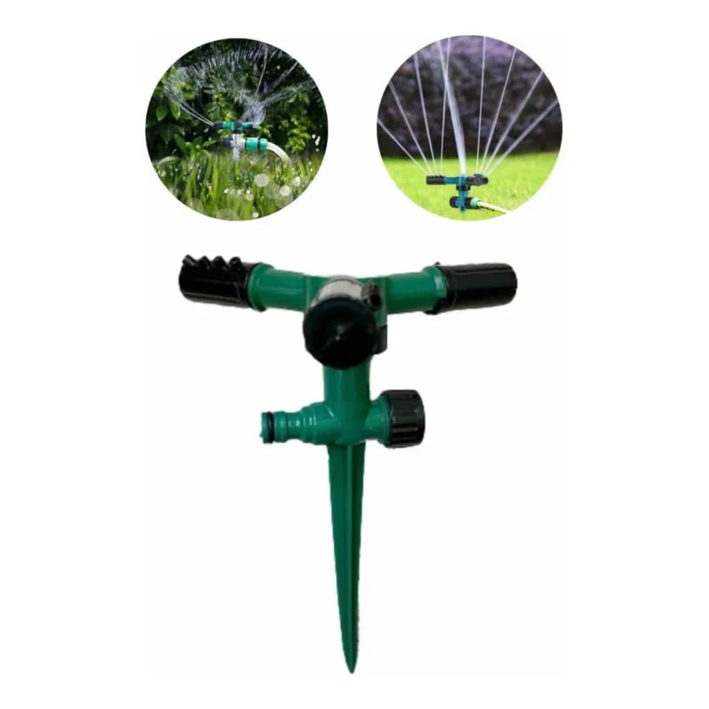 Aspersor Irrigação Giratório 360º Automático De Jardim