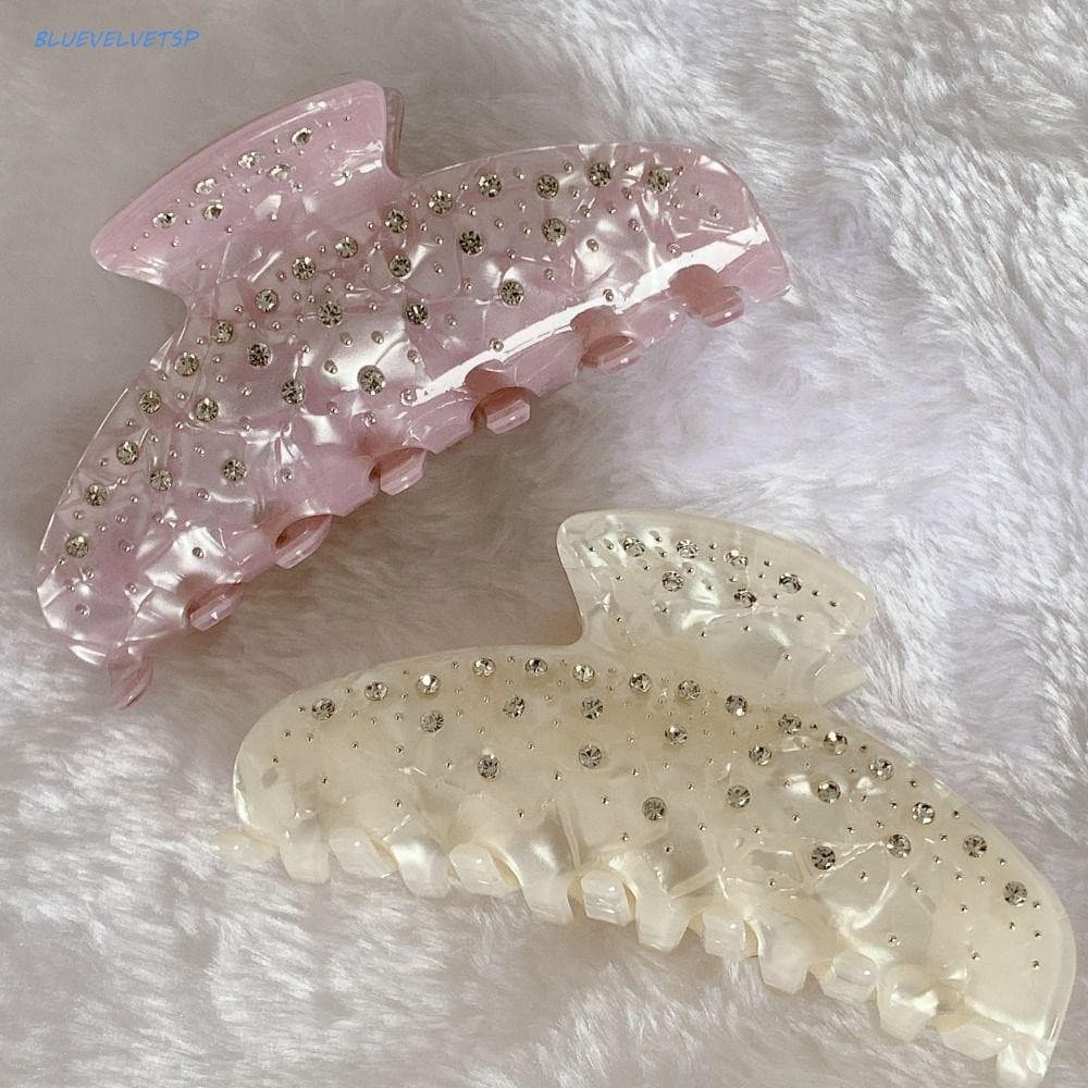 BLUEVELVETSP Strass Garra De Cabelo , Hairpin Diamante Ácido Acético Tubarão Clipe , Moda Headwear Streetwear