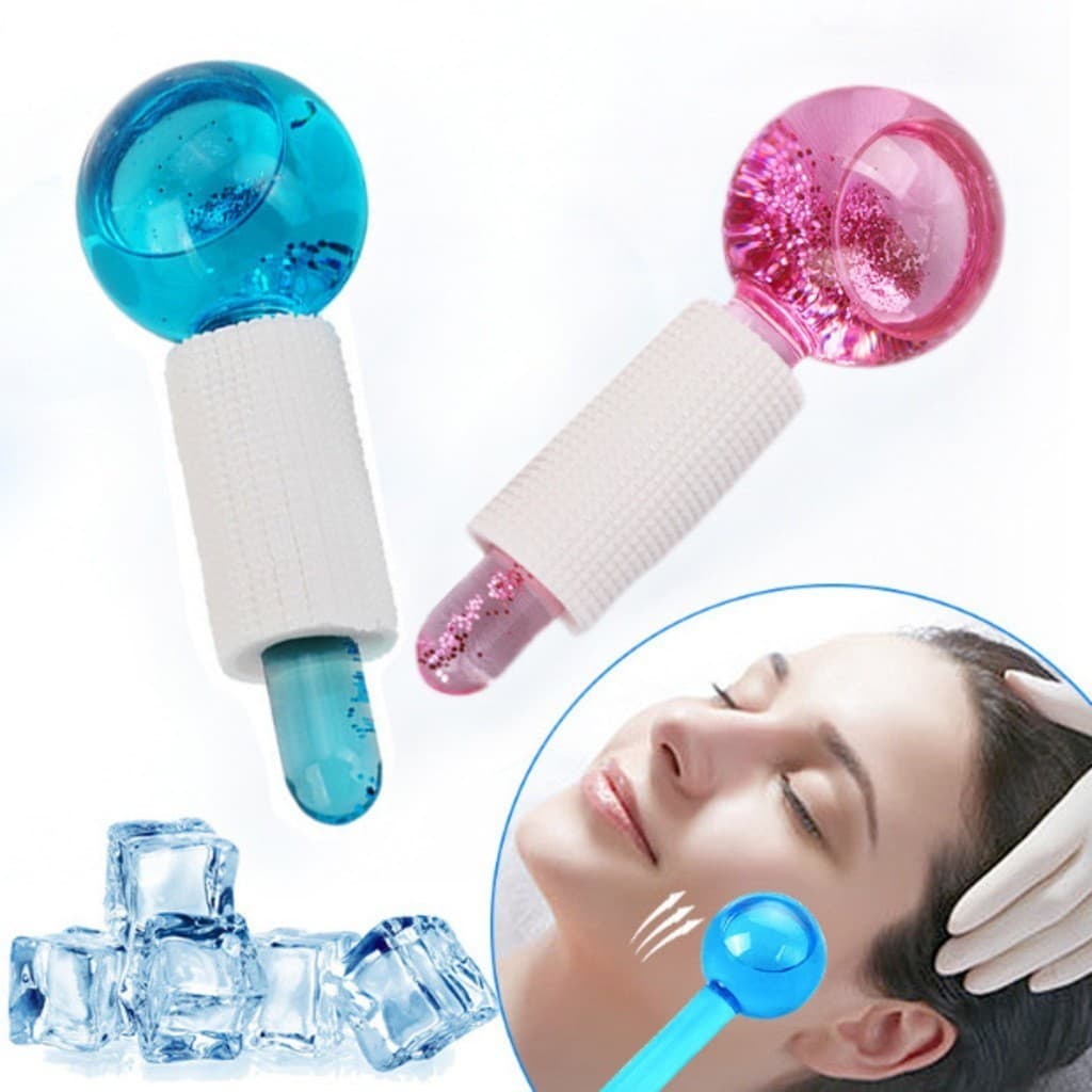 Globos Faciais Para Massagem Esfera 2 Peças Cromoterapia Cristal Anti Aging Profissional Estética Crystal Ball