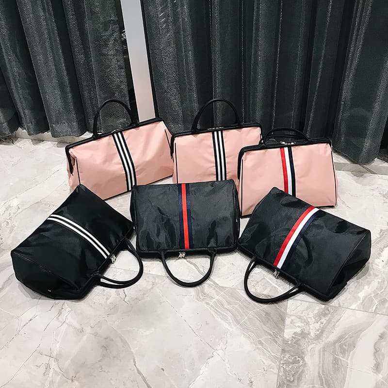Bolsa de bagagem de curta distância feminina portátil bolsa de viagem leve roupas de grande capacidade saco de viagem de