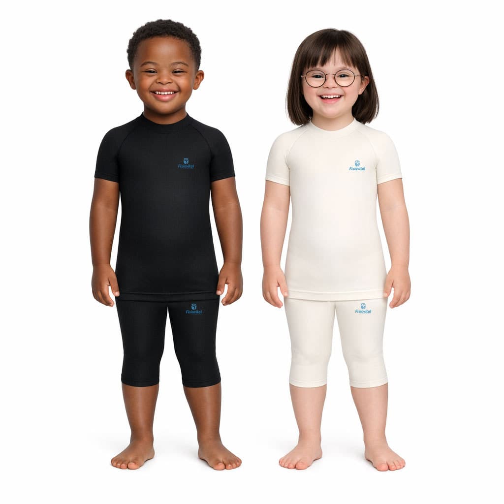 ZIG Ortese Compressiva MMII Infantil Fisiovital Deep Pressure Autismo TEA Down Sensorial P/B