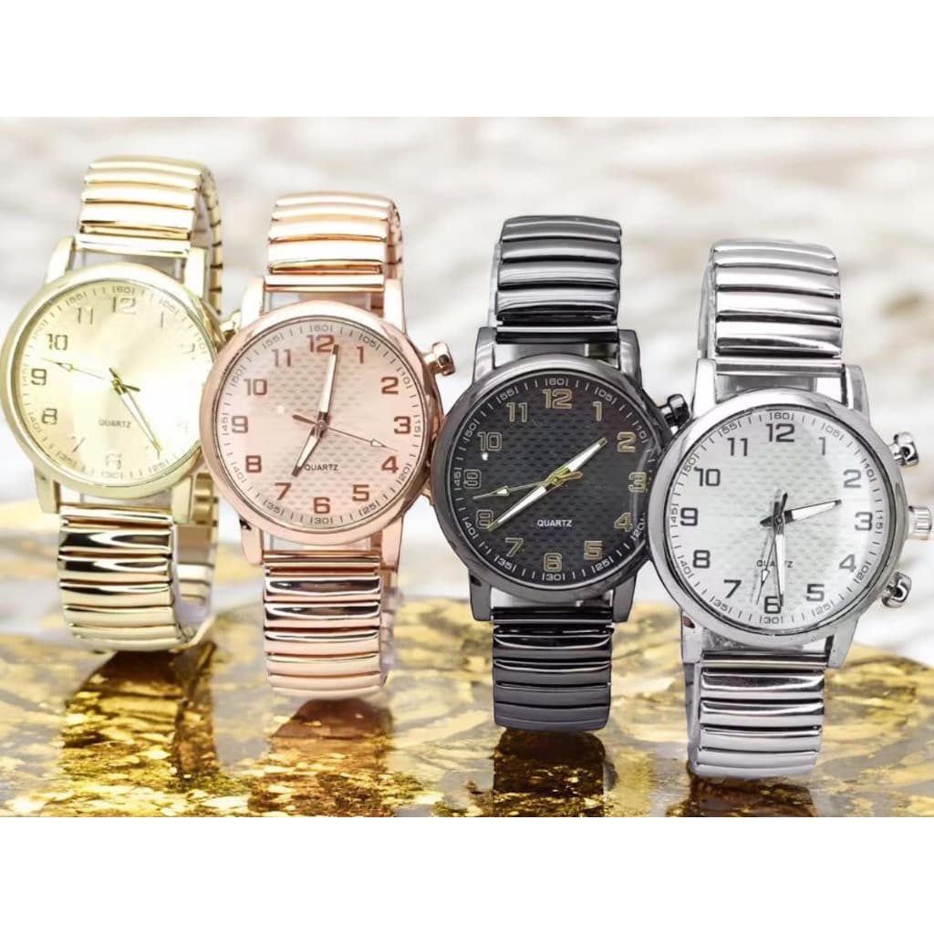 **OFERTA** Relógio Feminino de pulso Pulseira Elástica analógico Pulseira em Aço Bracelete de mola Relógio de metal