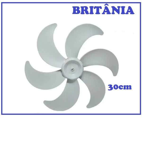 HÉLICE para Ventilador Britânia Protect 30 / B30 / BVT30- 6 pás 30cm - CINZA