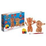 Kit Montar Cachorrinhos Patrulha Canina Madeira com Pincel e 6 Tintas Xalingo