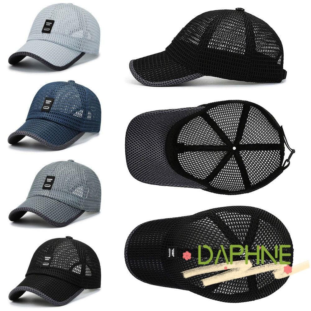 DAPHNE 1 Peça Chapéu Masculino , De Verão Respirável De Aba Grande , Boné De Beisebol De Poliéster Ajustável De Malha Pa