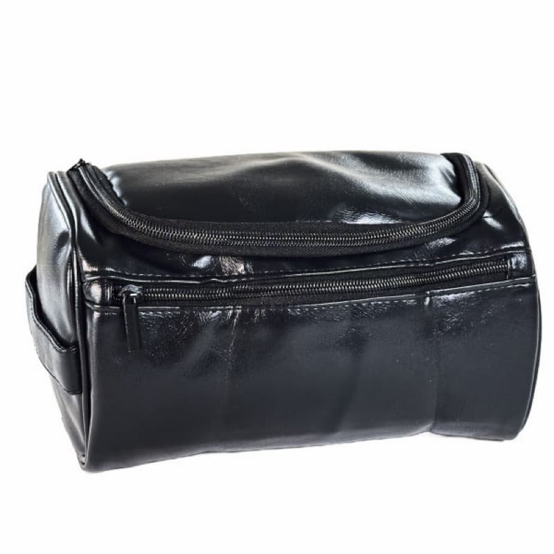 Necessaire de Viagem PU Impermeável com Gancho Organizador Prático para Higiene e Maquiagem