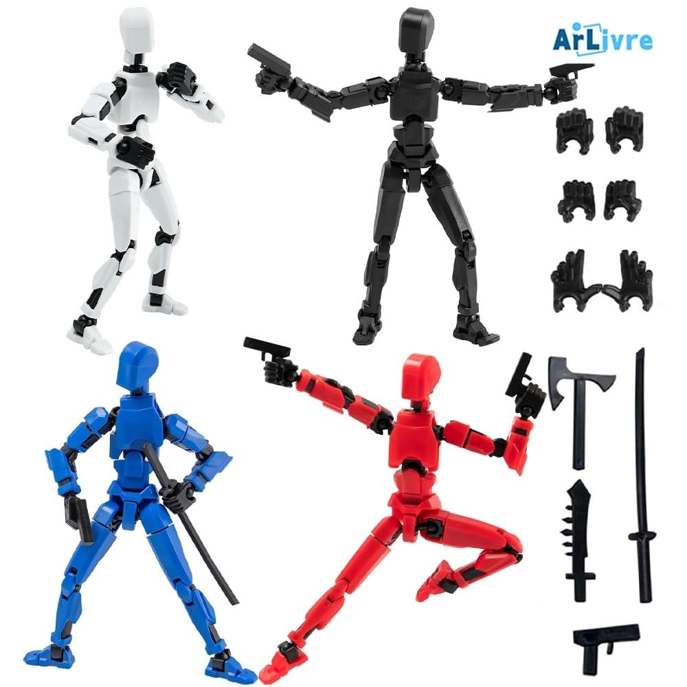 Kit Completo De Robô Articulado Impresso Em 3D , Brinquedo De Montagem DIY , Ótimo Para Presentes Criativos