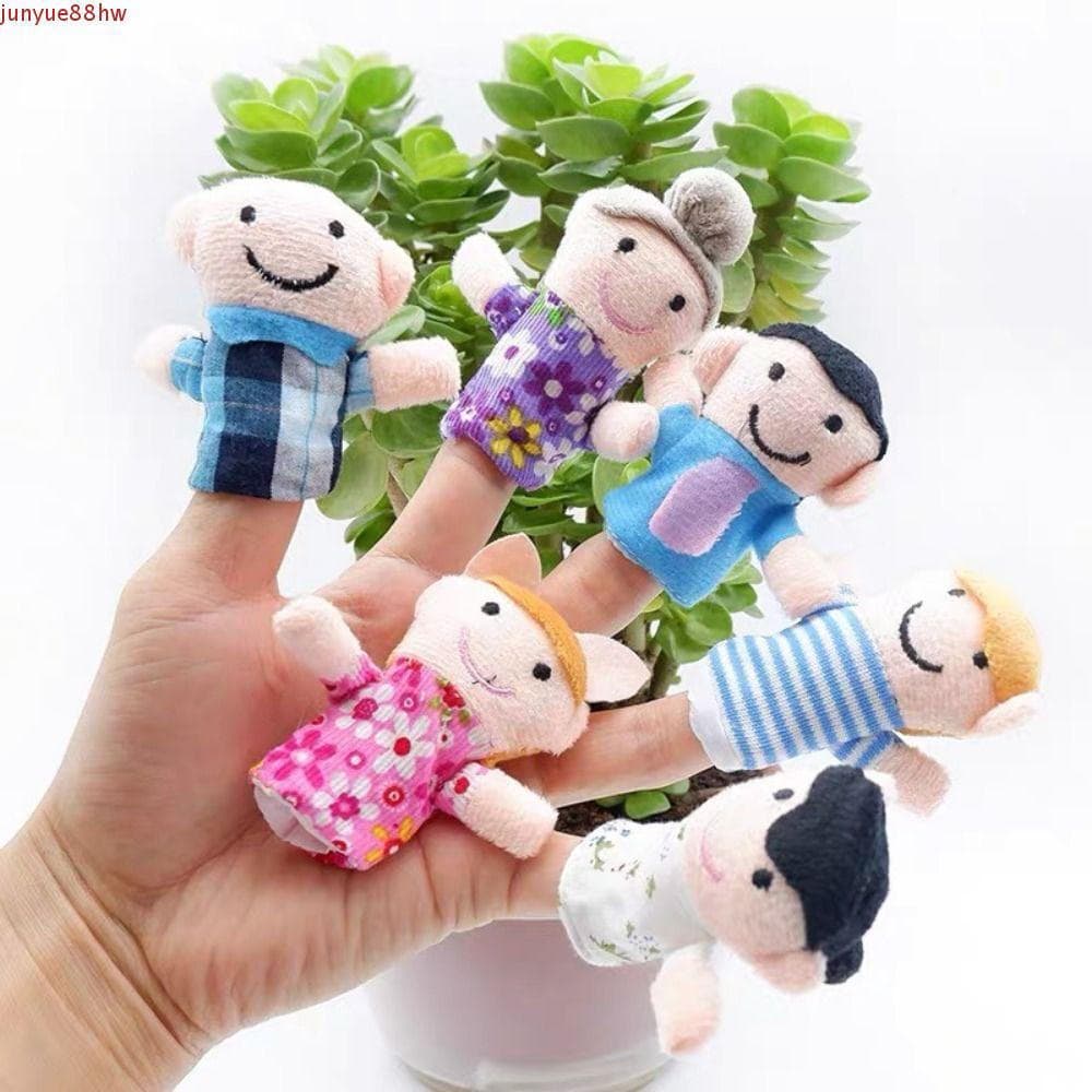 JUNYUE 6 Peças De Brinquedos Para Educação Infantil , Conjunto De Mini Fantoches De Dedo Educacionais Interativos , Segu