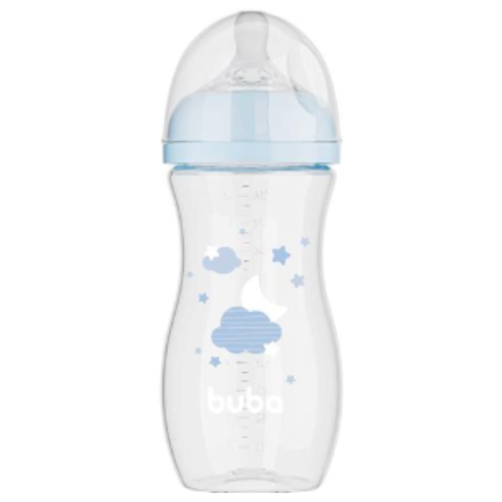 Mamadeira Buba Easy Flow 330ml Nuvem Azul Anticólica
