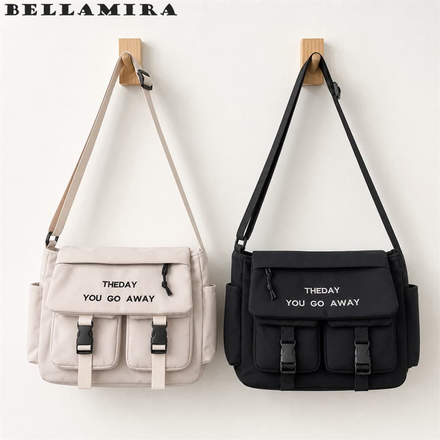 Bolsa Tiracolo Grande De Ombro Transversal De Tecido Viagem Bolsa Mensageiro  De Trabalho, Bolsa Crossbody Para Lazer