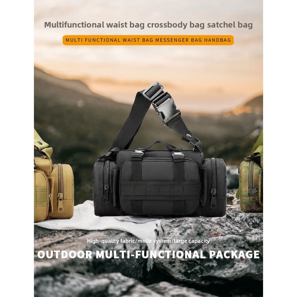 Bolsa de cintura para armazenamento de ferramentas de pesca ao ar livre, bolsa mágica para câmera 3P, multifuncional, MO
