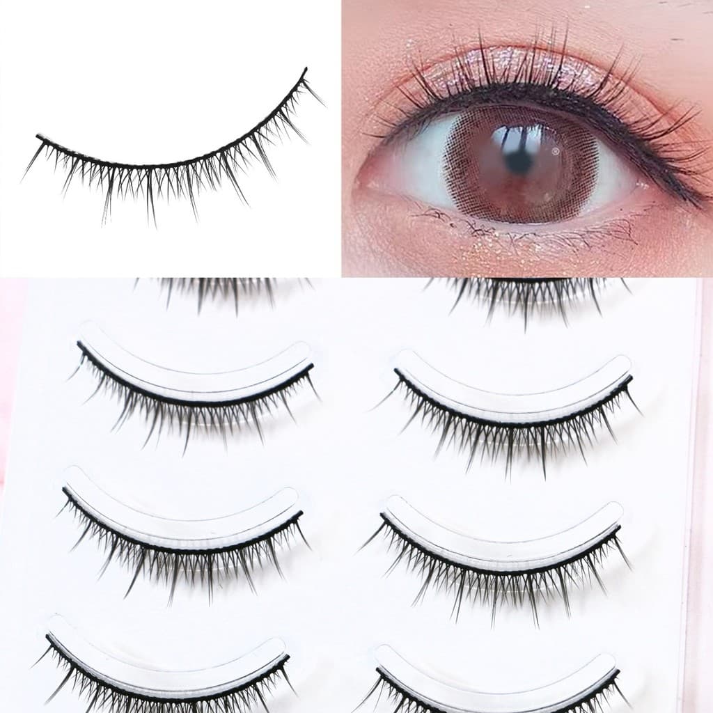 Novo estilo C03 haste dura inteira cílios postiços simulação Natural cruz uso diário preguiçoso novato espel estilo cômi