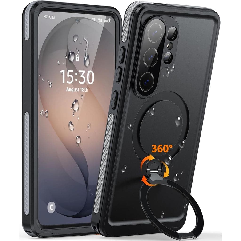 Oterkin 360 °   Suporte Magnético Giratório para Capa à Prova d'Água Samsung Galaxy S26 Ultra, [Proteção Total] [À Prova