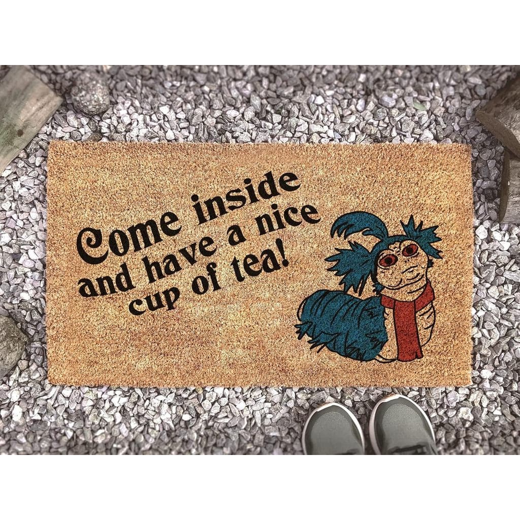 Tapete de Entrada com Estampa de Citação do Filme Labirinto: O Verme do Chá - Presente Engraçado para Fandom, Tapete de