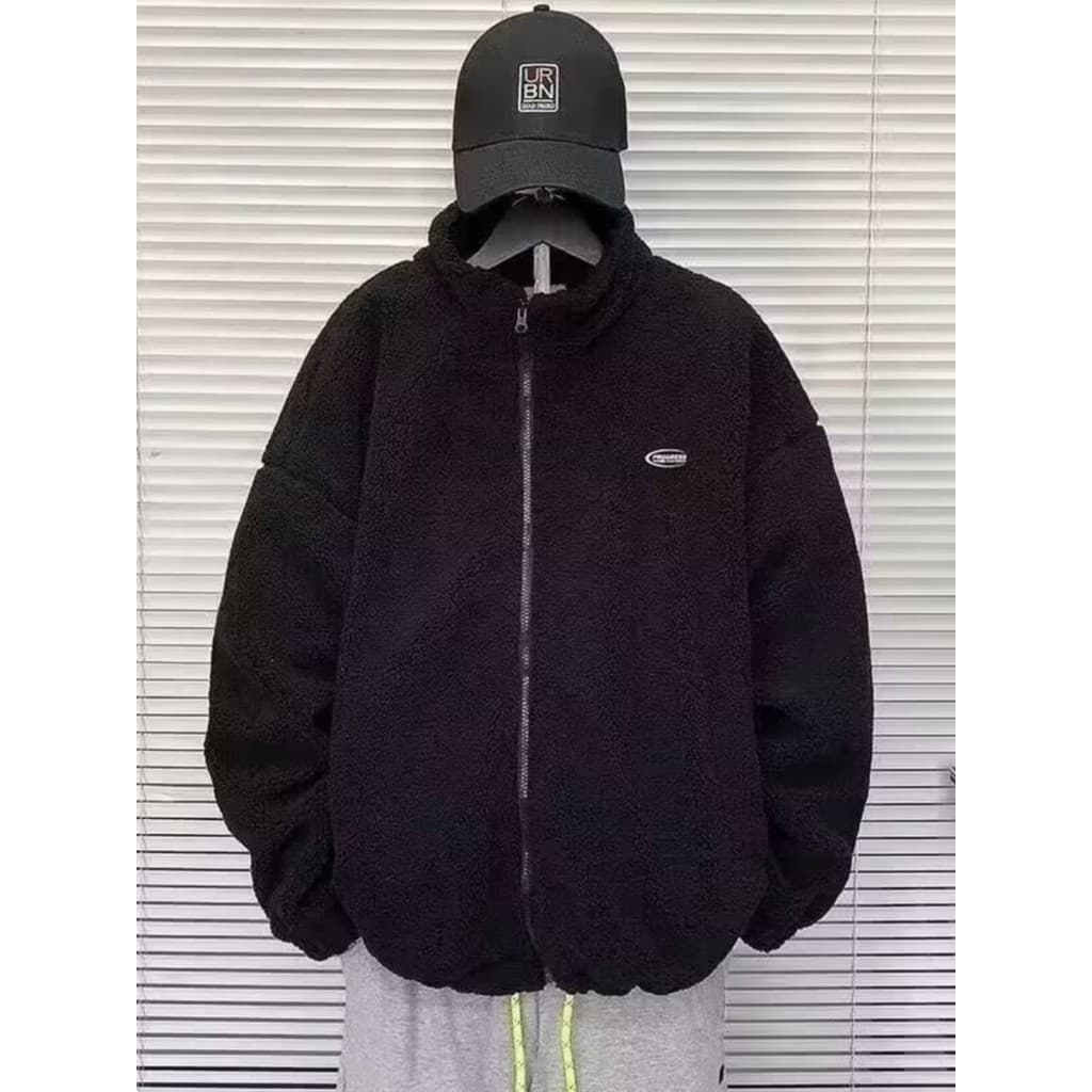 Jaqueta de lã de cordeiro masculina outono inverno novo estilo versão coreana na moda Casual algodão acolchoado jaqueta
