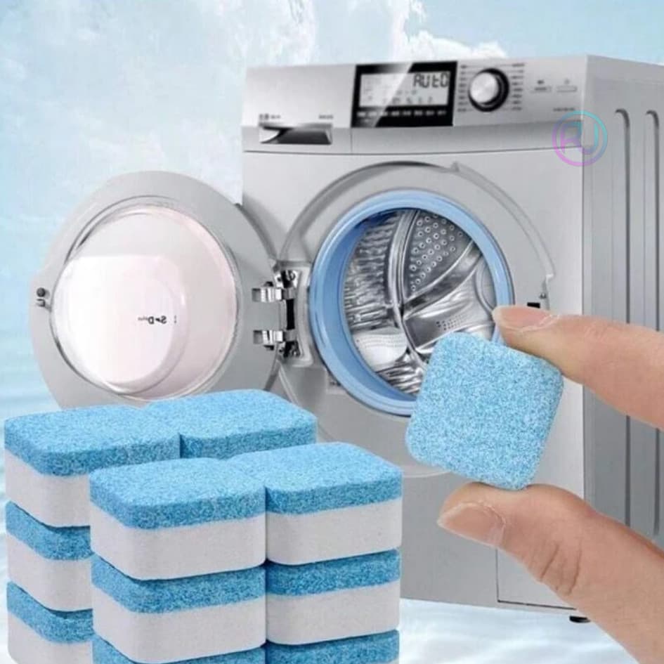 Kit Pastilhas Limpeza Máquina Lavar Roupas Tira Manchas Mofo Desincrustante Higienizador Profundo