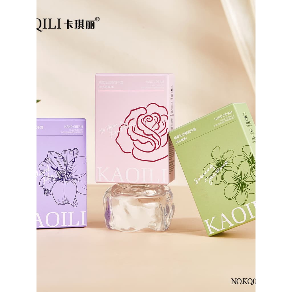 KAQILI KAQILI KAQILI Extrato Botânico Fragrância Hidratante Creme para as Mãos Hidratante Aroma Hidratante Melhora a Rug