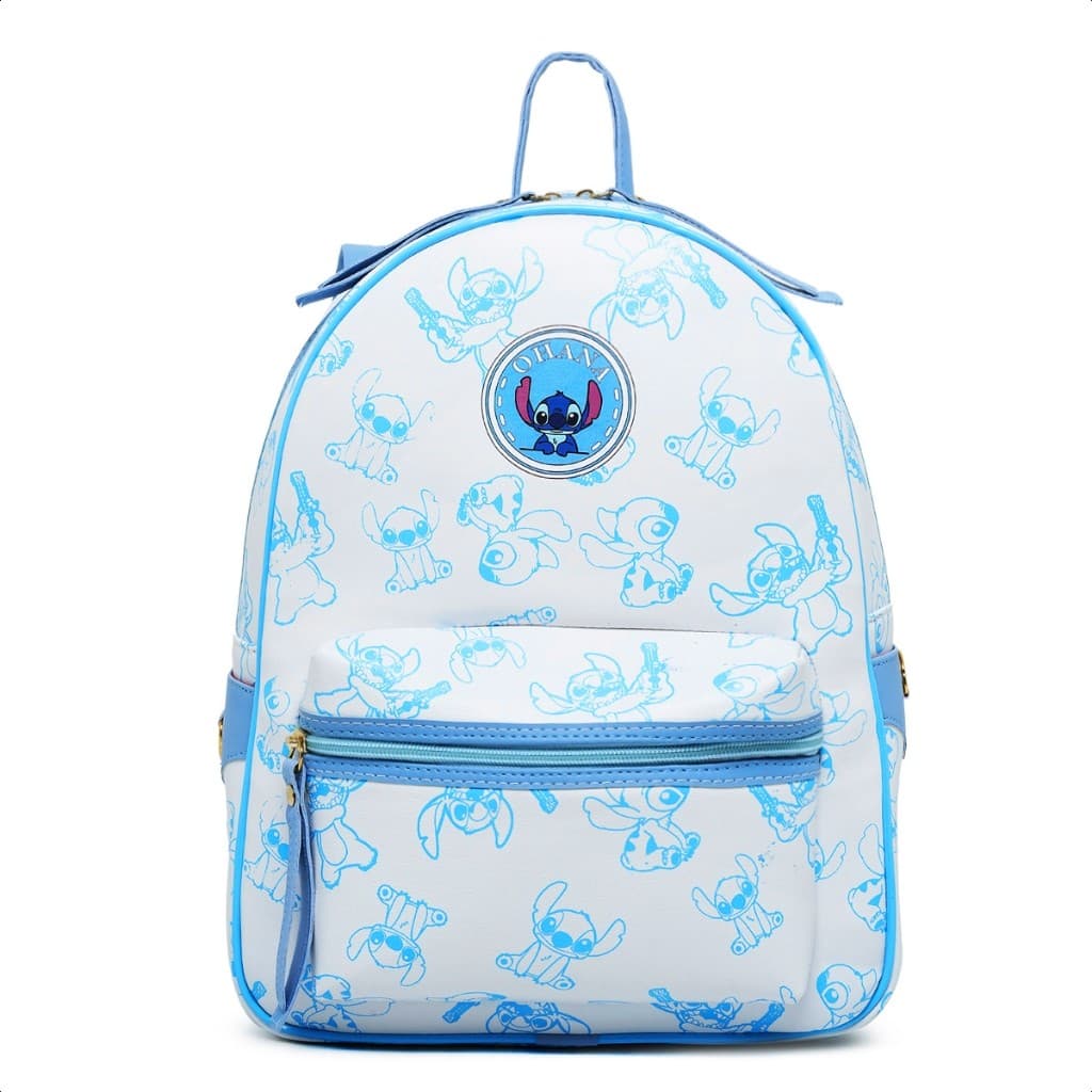 mochila stitch adulto infantil passeio viagem com bolsos feminina masculino filme stitch cinema