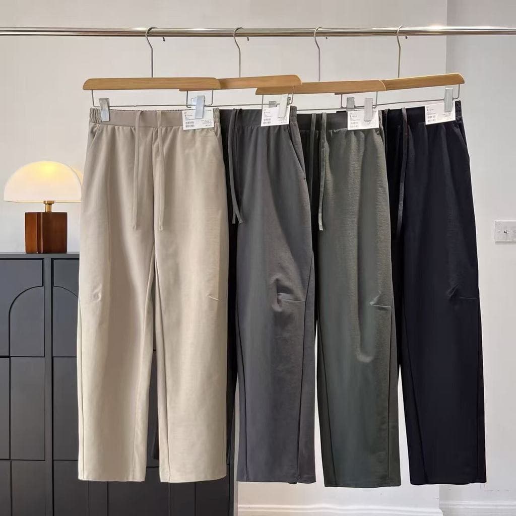 Roupas femininas japonesas!Calças de perfil de malha K de secagem rápida e absorvente de suor