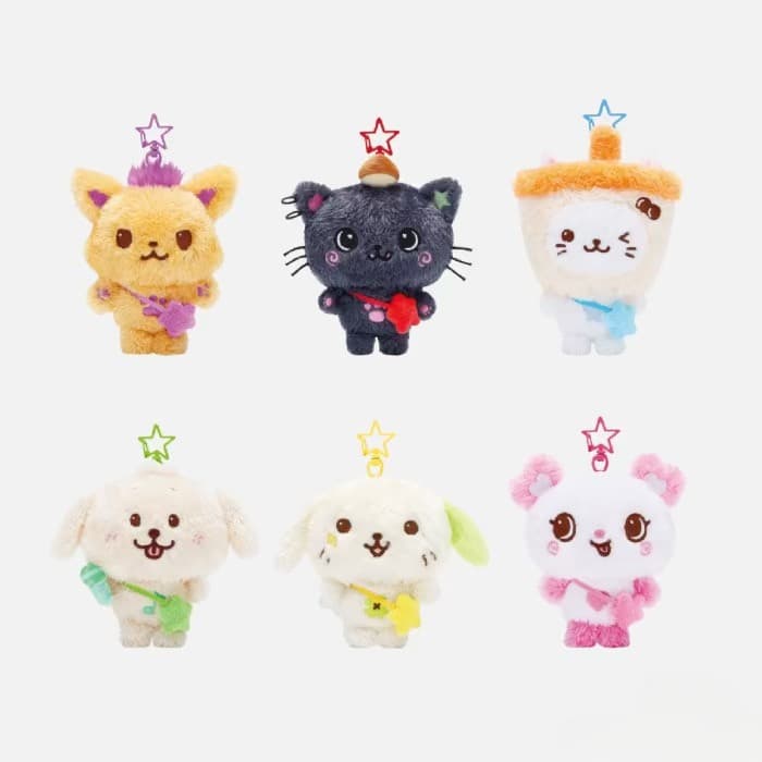 Chaveiro de pelúcia Kpop NCTWISH com lanterna de chá de leite, adequado para bonecos de gato Sakuya RIKU YUSHI.