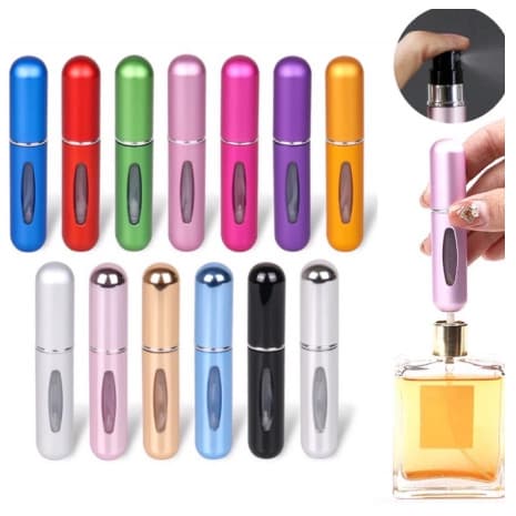 1/3/6/12 Pcs Porta Perfume Recarregavel Portatil Spray 5ml