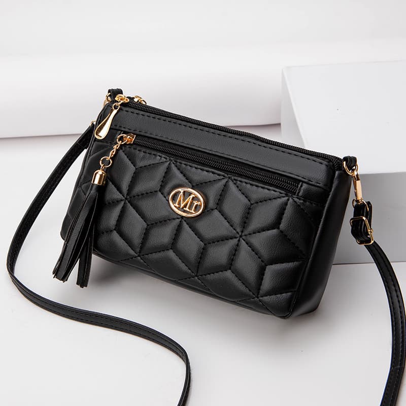 2024 novo estilo outono inverno nicho Design couro macio All-Match High-End saco do telefone móvel corrente fina mensage