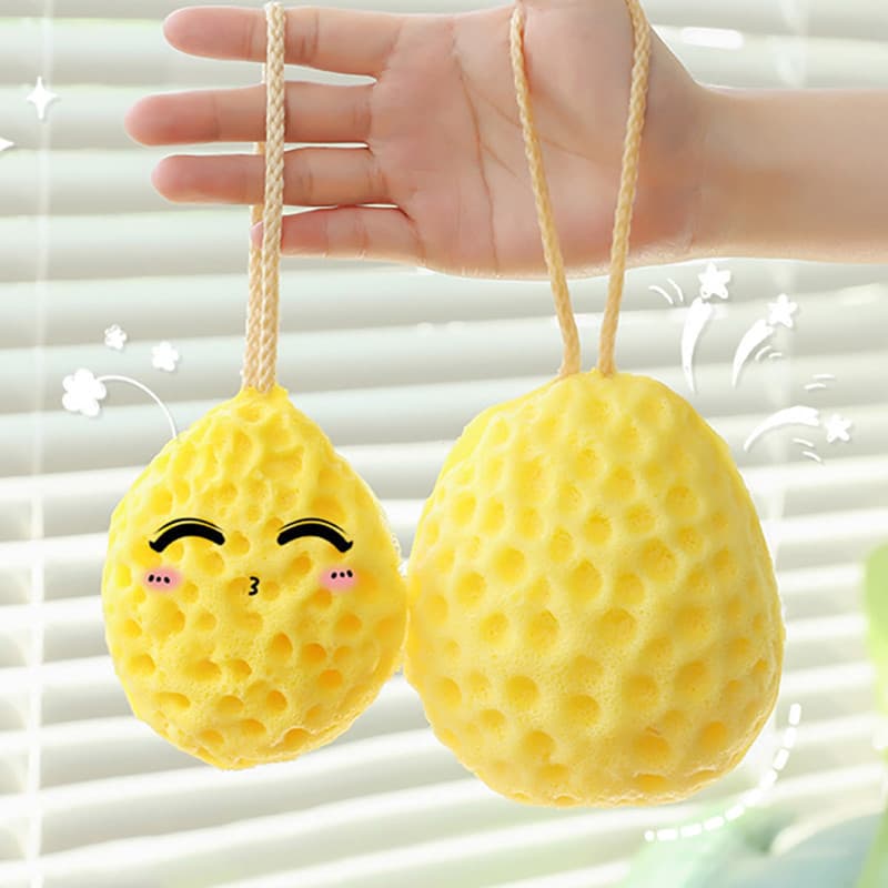 Japonês favo de mel bola de banho tamanho grande Super macio esponja crianças bonito banho espuma banho flor feminino es