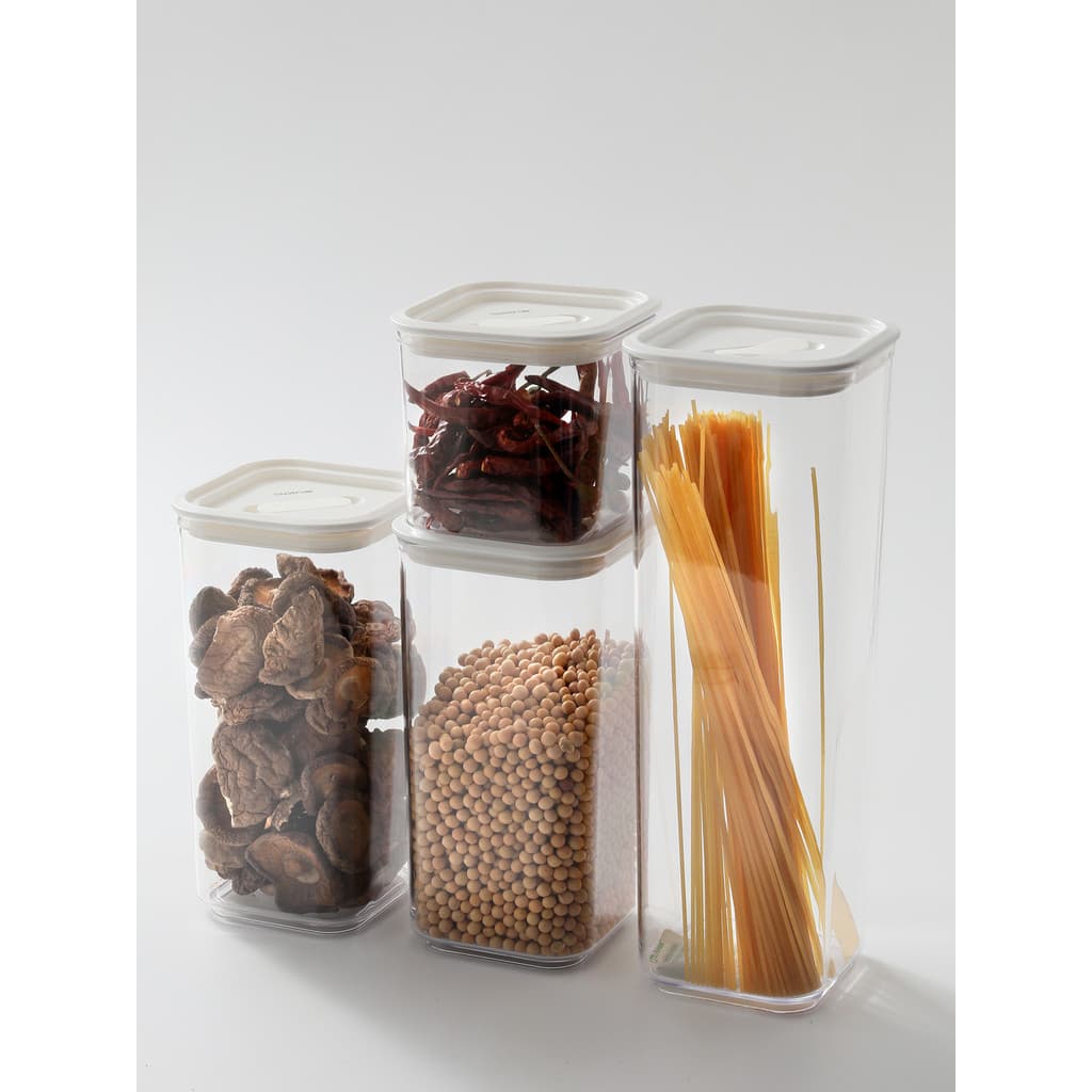 Latas herméticas japonesas de grãos inteiros, armazenamento de cozinha, latas transparentes de qualidade alimentar, lanc