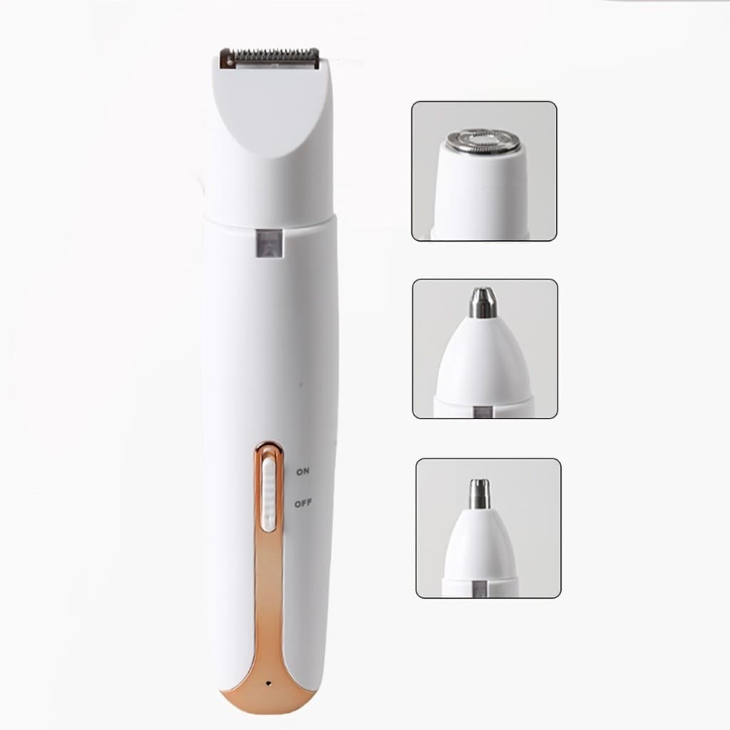 Aparador De Cabelo Feminino Multifuncional 4 Em 1 , Depilador Elétrico Recarregável