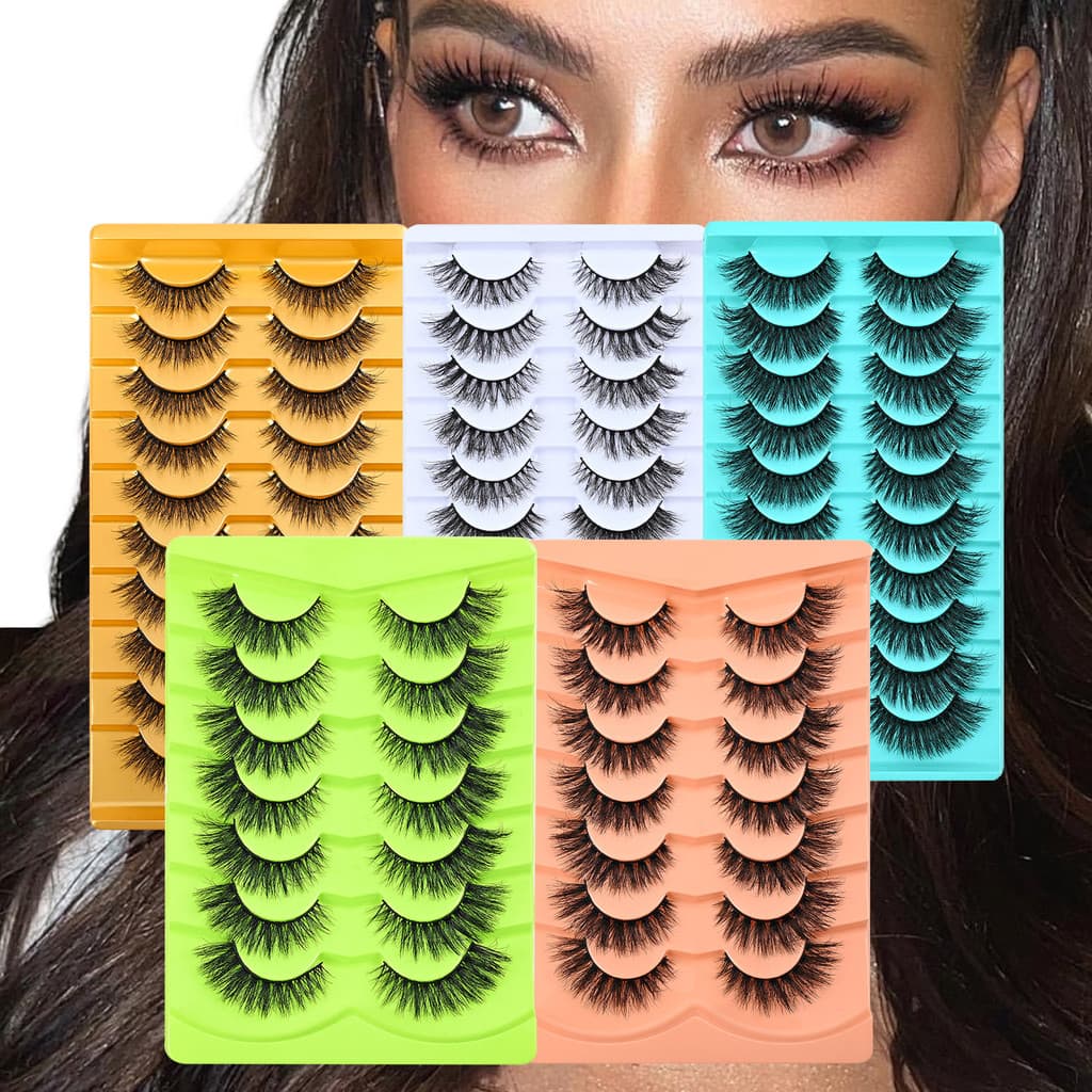 Cílios postiços grossos de todas as peças, peça única, grosso, estilo europeu e americano, cílios ondulados de olhos gra