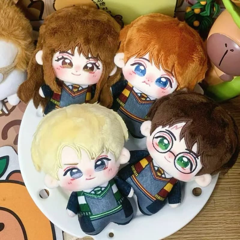 Harry Potter, Ron, Hermione, Malfoy, Brinquedo de Pelúcia de Algodão de 10cm, Pingente de Mochila, Merchandise para Fãs