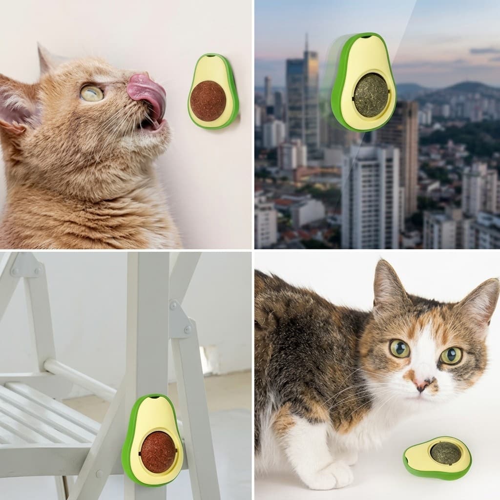 Brinquedo Para Gatos Abacate Erva De Gato Catnip Orgânico Diversão Garantida Pet Fofo