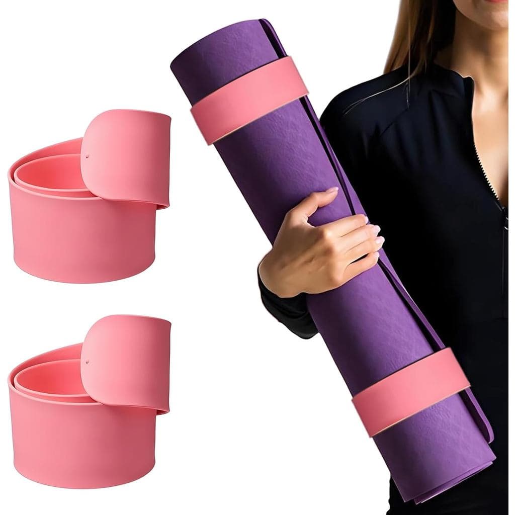 2 Peças de Correia para Tapete de Yoga, Faixa Elástica para Transporte e Armazenamento - Segura para Viagens, Compatível