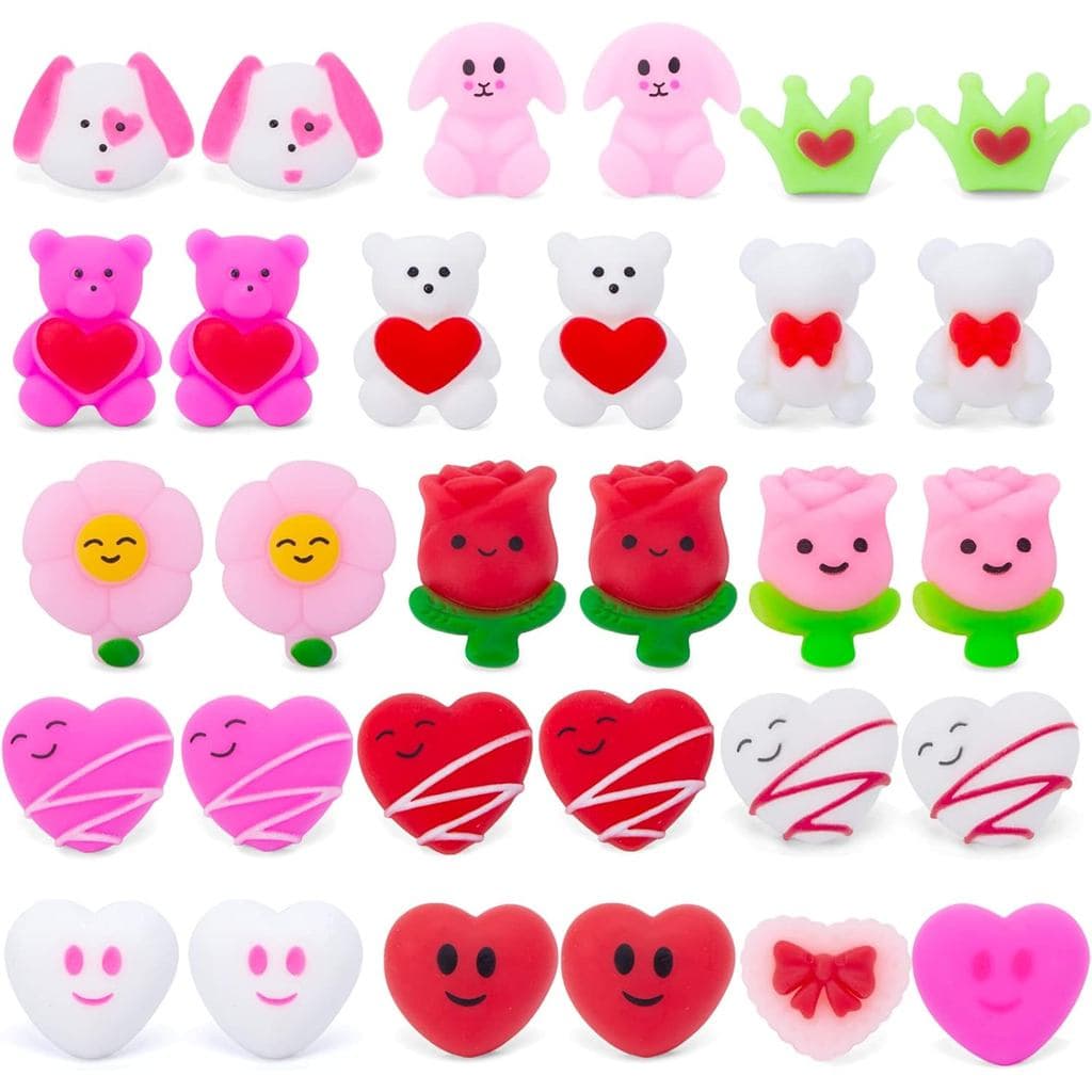 LovesTown 30PCS Brinquedos Mochi Squishies, Mini Squishies Kawaii para Alívio do Estresse, Brinquedos Antiestresse para
