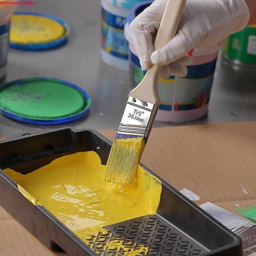 TIANCHUANG 3 Peças De Pincéis Angulares , De Pintura Para Móveis Ergonomicamente Projetados Sem Costura , Confortáveis