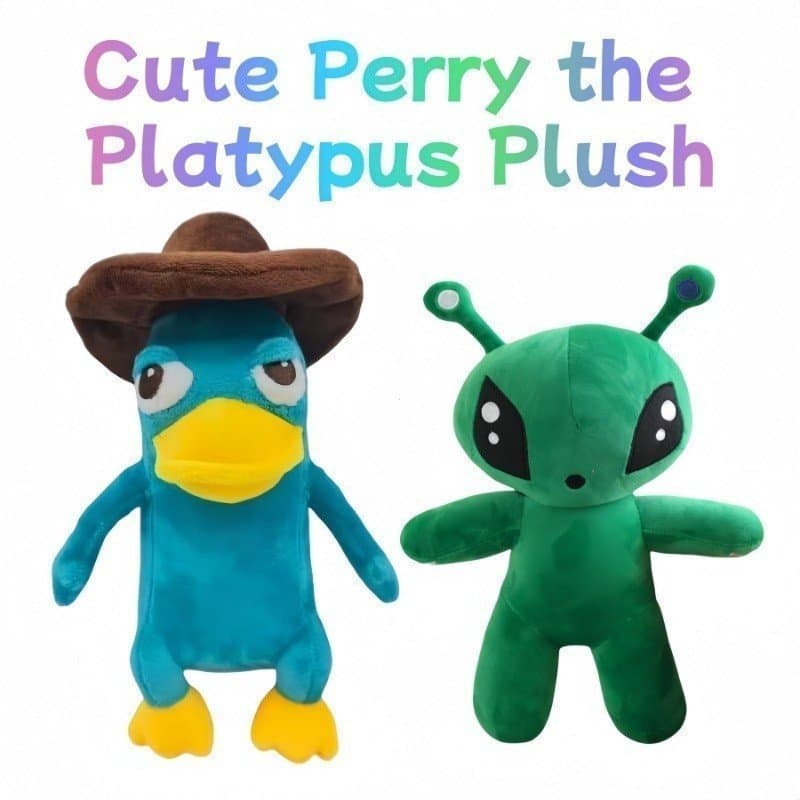 Kawaii Perry Platypus Brinquedo de pelúcia engraçado 25 cm Agente P Boneca fofa dos desenhos animados macios para decora