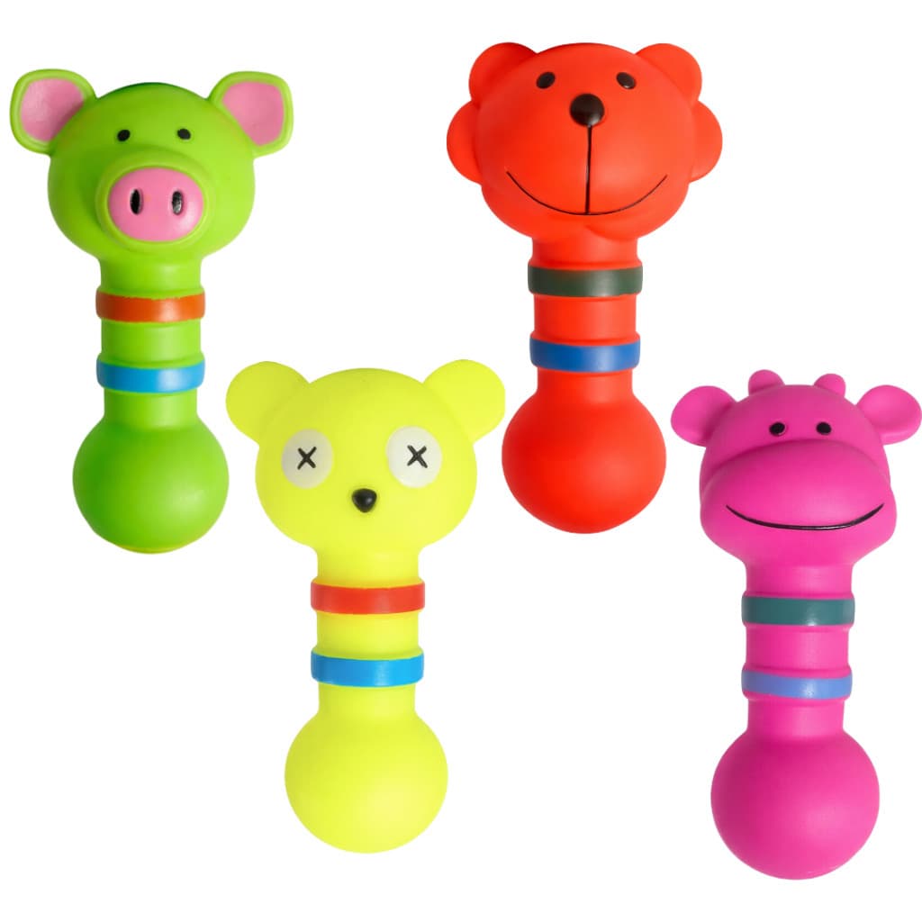 Brinquedo para Cachorro de Vinil Mordedor Animais Zoo Mordedor Caes Cachorro Apito
