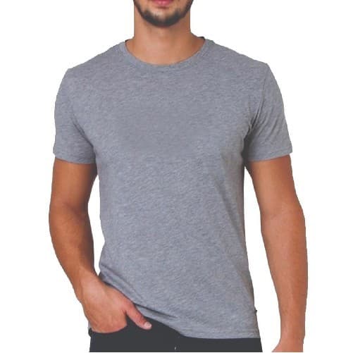 Camiseta masculina CINZA MESCLA 100% poliéster para sublimar.