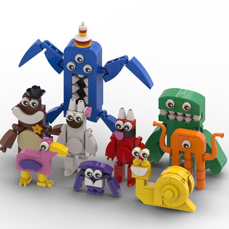 Monster Garten of BanBan Modelo Blocos De Construção De Brinquedos Anime Para Crianças Decoração De Halloween Presentes