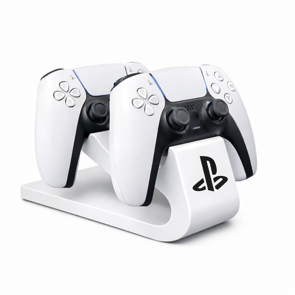 Suporte Base Duplo para Controle PS5 | Organizador para 2 Controles sala escritório quarto para seu lar