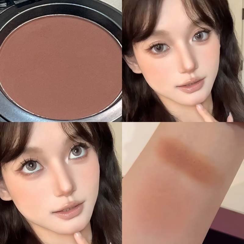 Blush de contorno monocromático, Mousse leve, pó, névoa, coração, clareamento Natural, maquiagem Nude, estudante coreano