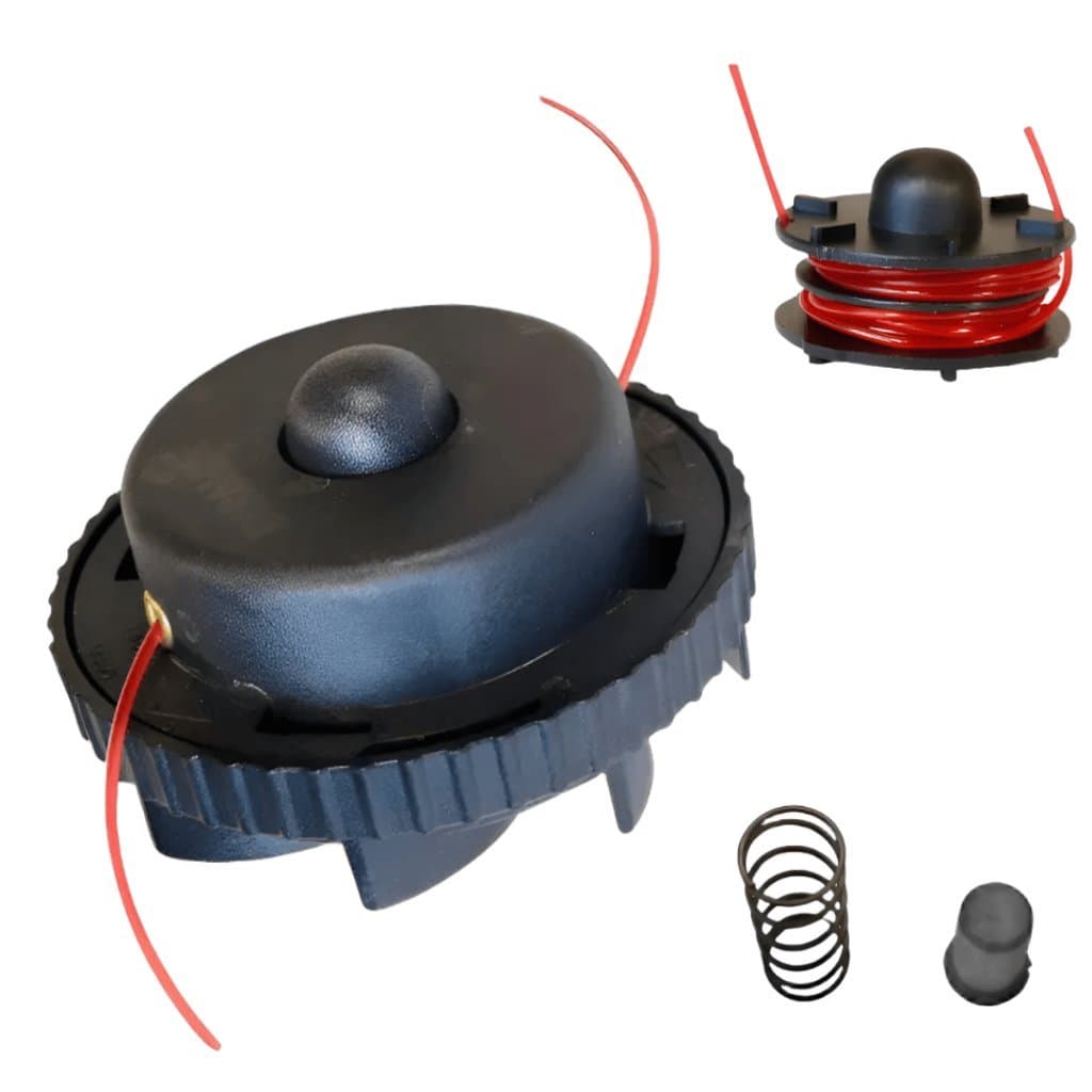 Carretel Completo Aparador de Grama Fio Nylon Reposição Corte Jardim Universal Tekna Toyama Vulcan