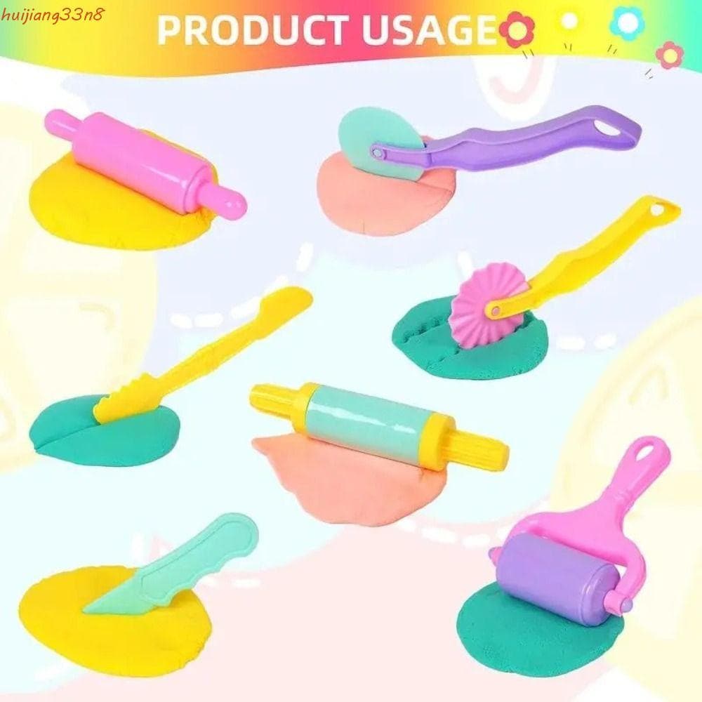 Acessórios De Argila De Modelagem HUIJIANG , Molde De Plasticina 3D Criativo DIY Seguro , Kit De Ferramentas De Massa De