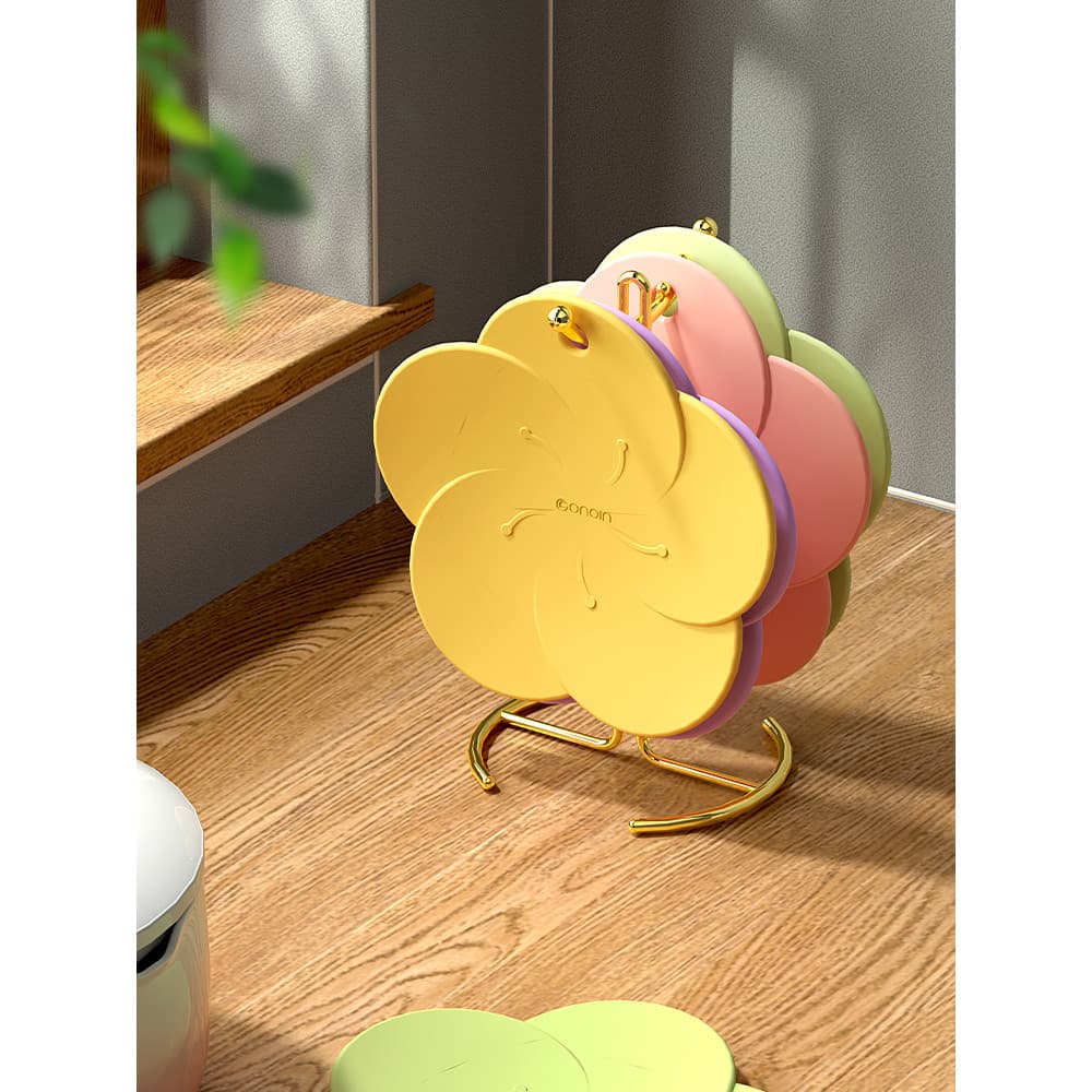 Almofada de isolamento Tapete de mesa de Silicone doméstico à prova d'água à prova de óleo Coaster Bowl Mat Plate Mat Re