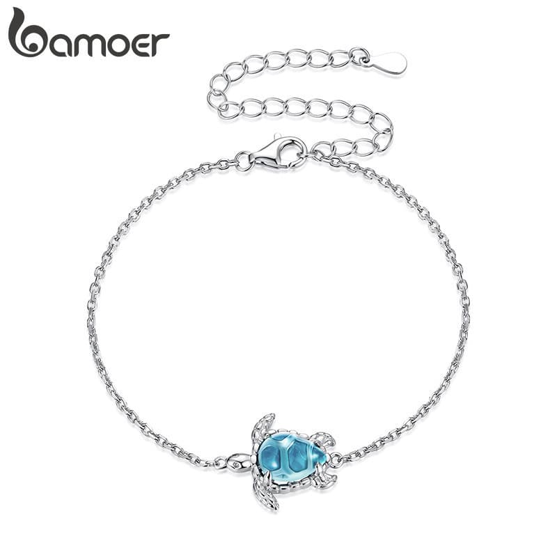 Pulseira Bamoer Sea Turtle Design Joias Presentes Para Mulheres