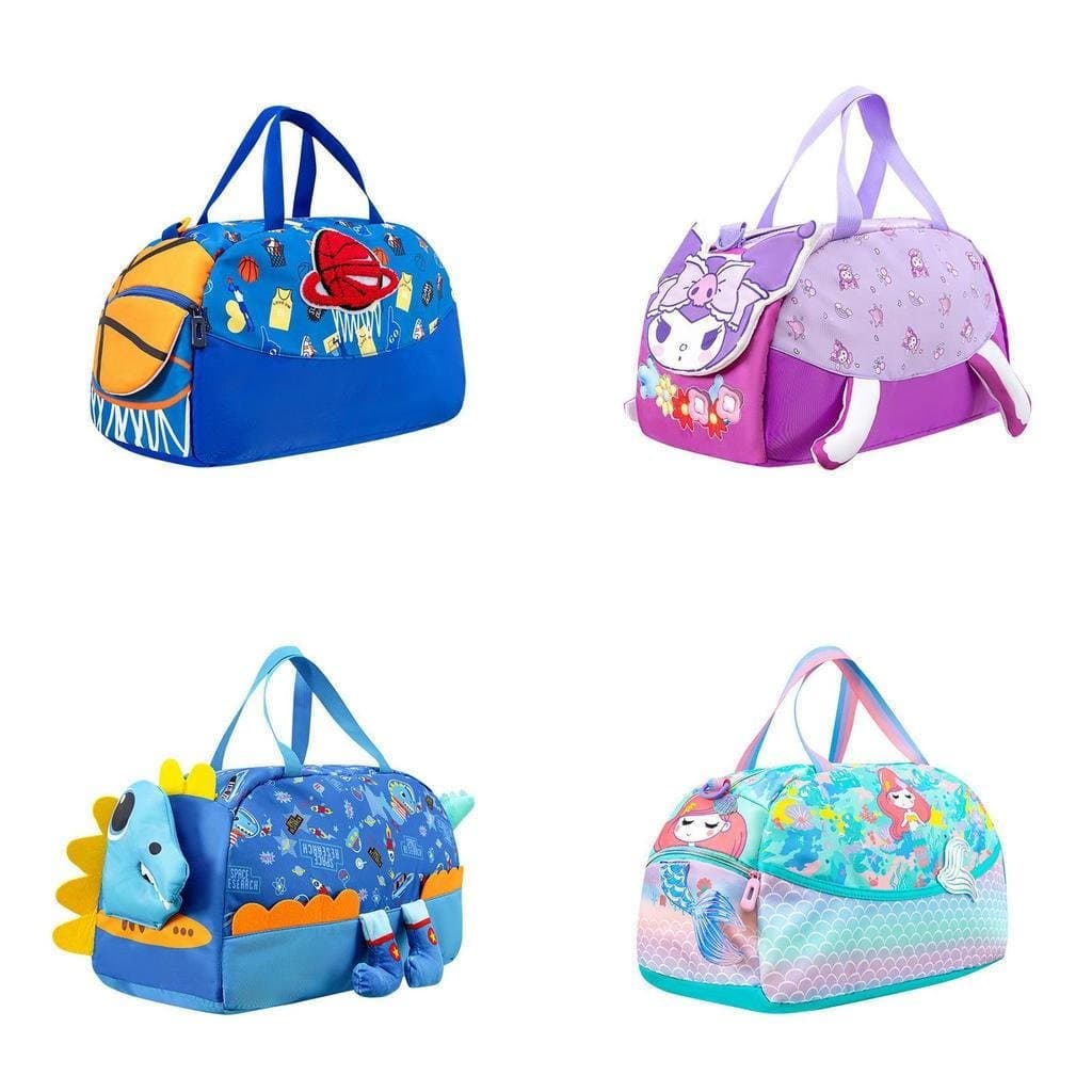 Saco Das Crianças Dos Desenhos Animados Da Natação Com Material De Nylon Respirável Para A Escola Ao Ar Livre E Atividad