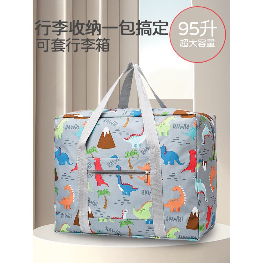 Bolsa de viagem de grande capacidade feminina de curta distância desenho animado bolsa de bagagem de estudante masculina