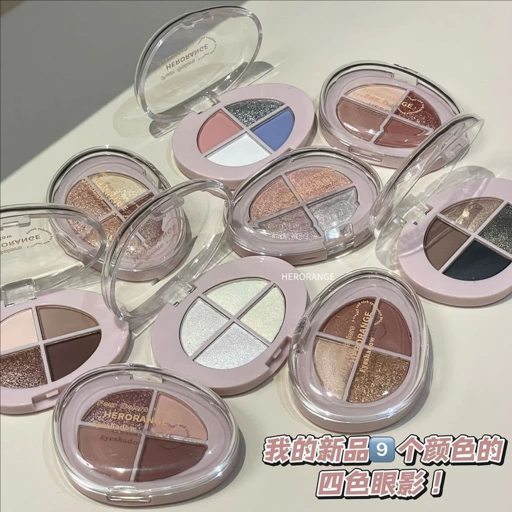 Querida gravidade paleta de sombras de quatro cores fosco perolado fino Glitter destaque sombra diária All-Match luz maq