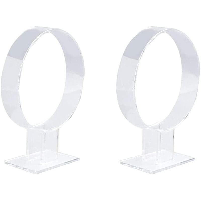 esowemsn 2 peças Suporte de Exibição para Tiara em Acrílico Transparente, Organizador de Acessórios para Cabelo, Suporte